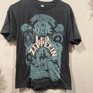 Vintage Led Zeppelin Electric Magic Graphic Tee - Charcoal
